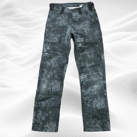 Kitanica Backcountry Pants Ripstop Gray Kryptek Typhon Camo Size 30x33 Rare - Picture 1 of 7